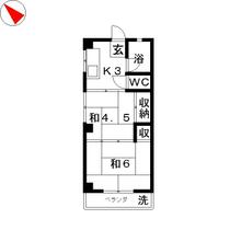 豊川マンション  ｜ 東京都北区昭和町１丁目（賃貸マンション2K・2階・28.55㎡） その2