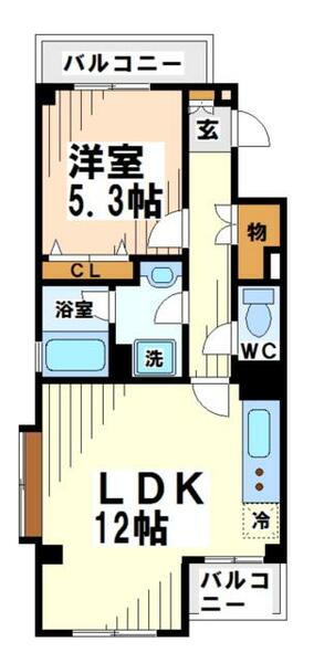 東京都杉並区大宮２丁目(賃貸マンション1LDK・3階・48.07㎡)の写真 その2