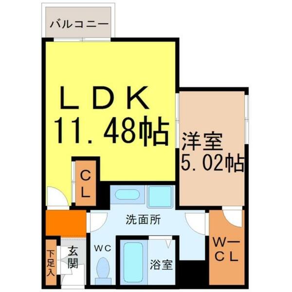 愛知県名古屋市中区大須３丁目(賃貸マンション1LDK・6階・45.80㎡)の写真 その2