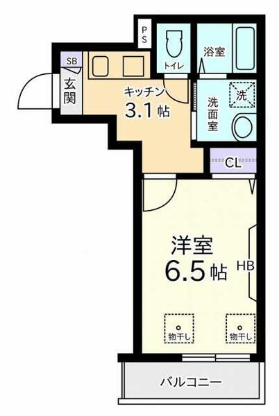 フォレスト・Ｋ 101｜神奈川県川崎市多摩区枡形６丁目(賃貸マンション1K・1階・24.79㎡)の写真 その2