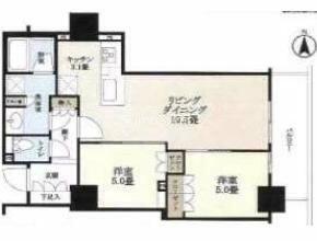 大阪府大阪市中央区東心斎橋１丁目(賃貸マンション2LDK・6階・55.06㎡)の写真 その2