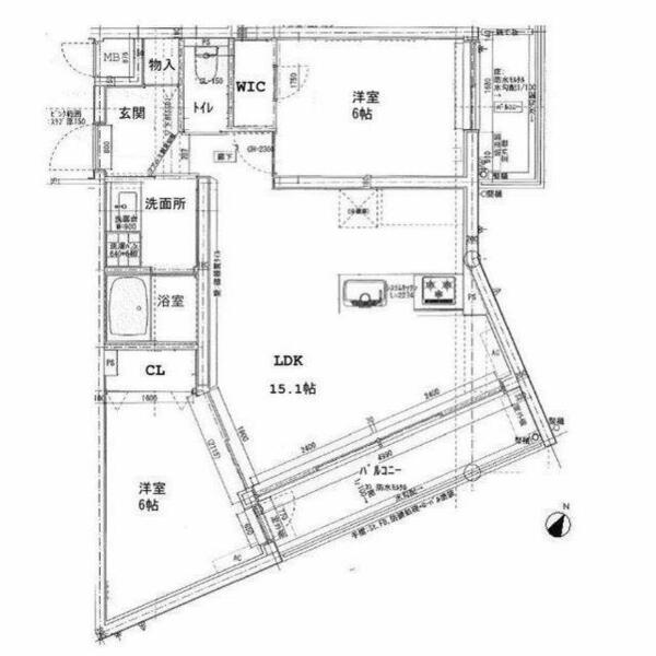 （仮）クスノキヴィレッジ 2-A｜愛知県知立市上重原町村上(賃貸マンション2LDK・2階・60.73㎡)の写真 その2