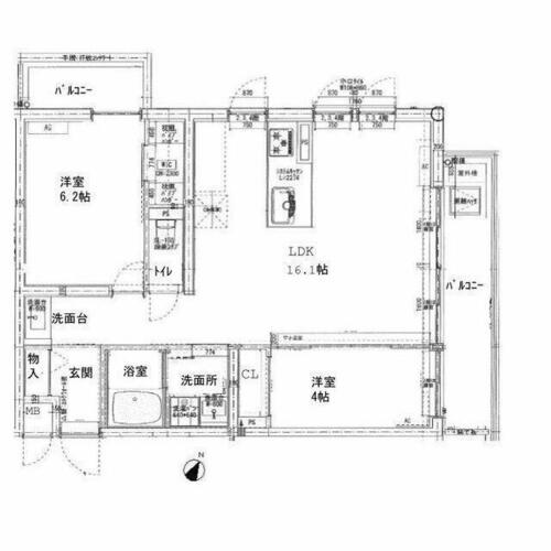 同じ建物の物件間取り写真 - ID:223032196129