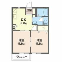 サンハイツ南山Ｂ 201 ｜ 三重県鳥羽市安楽島町（賃貸アパート2K・2階・38.50㎡） その2