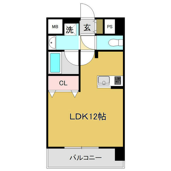 レ・メニュアール薊野 303｜高知県高知市薊野東町(賃貸マンション1R・3階・31.10㎡)の写真 その2