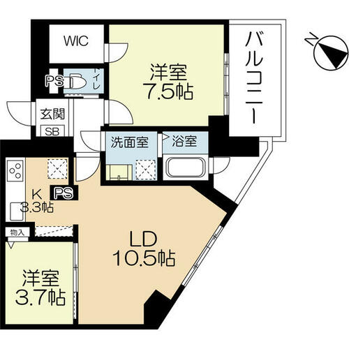 同じ建物の物件間取り写真 - ID:240028436921