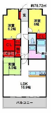 同じ建物の物件間取り写真 - ID:241004781382