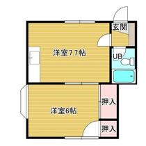 フジハウスⅡ 101 ｜ 北海道札幌市南区澄川四条４丁目（賃貸アパート1DK・1階・29.16㎡） その2