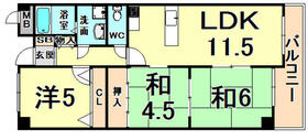 兵庫県伊丹市荻野４丁目（賃貸マンション3LDK・3階・60.04㎡） その2