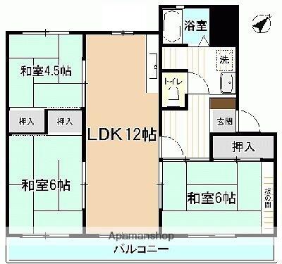 同じ建物の物件間取り写真 - ID:207001176689