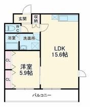 アルテーリア 305 ｜ 埼玉県川越市松江町１丁目（賃貸マンション1LDK・3階・49.23㎡） その2