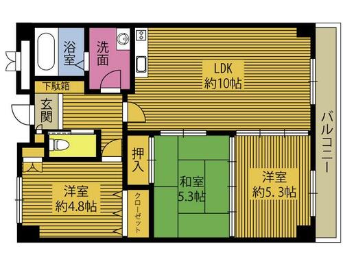 同じ建物の物件間取り写真 - ID:244003785158