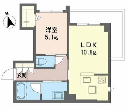 千葉県市川市国府台６丁目(賃貸マンション1LDK・1階・41.11㎡)の写真 その2