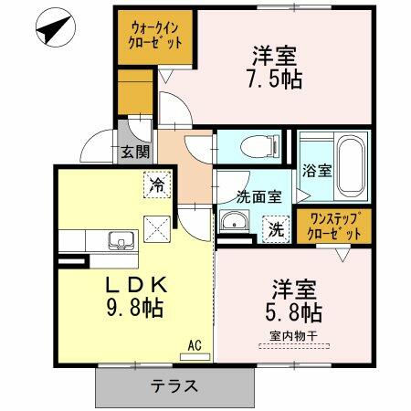 同じ建物の物件間取り写真 - ID:223032485783