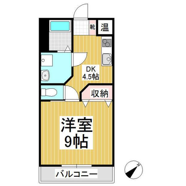タクビル２｜長野県飯田市松尾常盤台(賃貸マンション1DK・3階・33.00㎡)の写真 その2