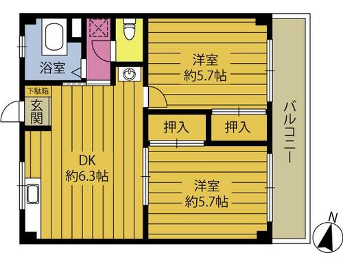 同じ建物の物件間取り写真 - ID:244003871247