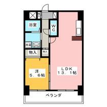 アクシス  ｜ 愛知県名古屋市中区平和１丁目（賃貸マンション1LDK・6階・44.46㎡） その2