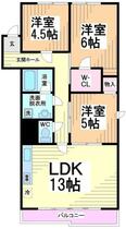 神奈川県川崎市多摩区菅３丁目（賃貸マンション3LDK・5階・72.10㎡） その2