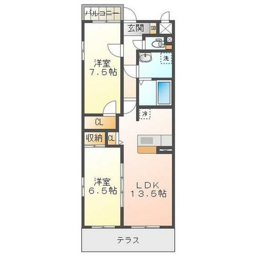 同じ建物の物件間取り写真 - ID:224004840625