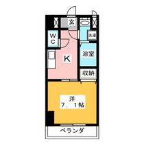 びいＶ堀田  ｜ 愛知県名古屋市瑞穂区惣作町２丁目（賃貸マンション1K・8階・24.88㎡） その2