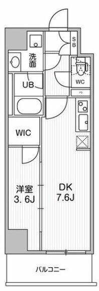 東京都板橋区相生町(賃貸マンション1DK・6階・30.30㎡)の写真 その2