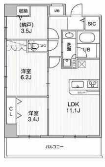 東京都板橋区相生町(賃貸マンション2SLDK・5階・55.13㎡)の写真 その2