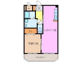 三重県松阪市大黒田町（賃貸マンション1LDK・3階・47.90㎡） その2