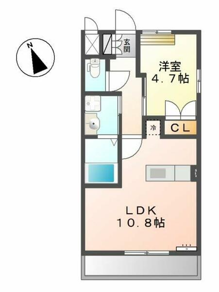 Ｌａｋｅ　Ｅｘｃｅｌ　～レイク　エクセル～｜千葉県我孫子市湖北台８丁目(賃貸アパート1LDK・2階・38.02㎡)の写真 その2