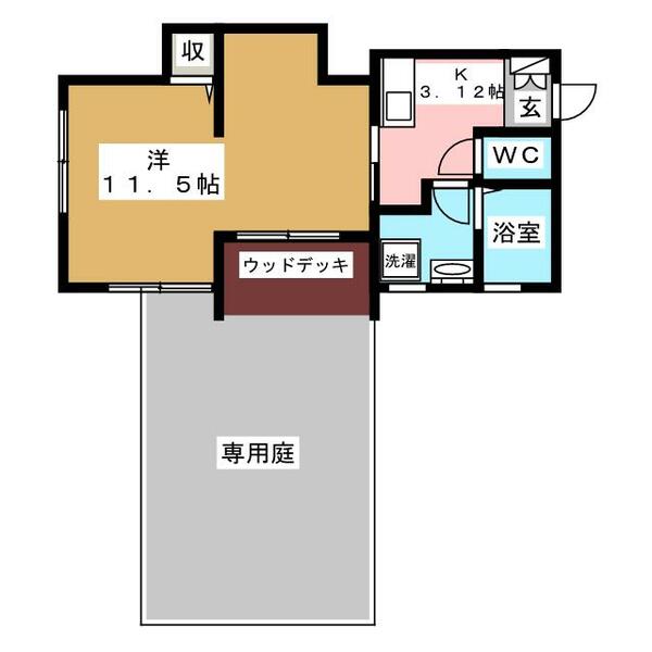 ＯａｋＬｅａｆ 101｜東京都新宿区北新宿３丁目(賃貸アパート1K・1階・32.91㎡)の写真 その2