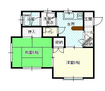 エクセレント開成 202｜福島県郡山市開成２丁目(賃貸アパート2DK・2階・37.60㎡)の写真 その2