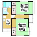 碓井住宅（塩尻駅前）１・２号室のイメージ