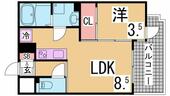 神戸市兵庫区水木通１丁目 10階建 築8年のイメージ