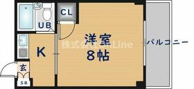 藤井マンション岩田  ｜ 大阪府東大阪市若江北町１丁目（賃貸マンション1K・3階・20.00㎡） その2