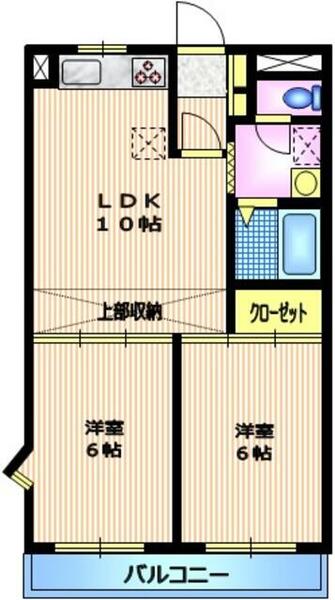 深沢一ツ木マンション 103｜東京都世田谷区深沢４丁目(賃貸マンション2LDK・1階・49.68㎡)の写真 その2