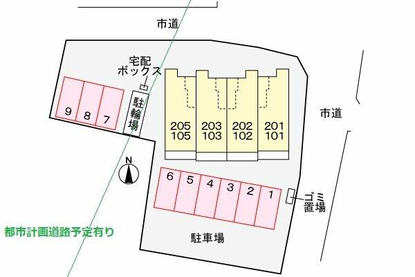 サンフィールド｜愛知県知立市牛田町宮本(賃貸アパート1R・2階・40.94㎡)の写真 その16