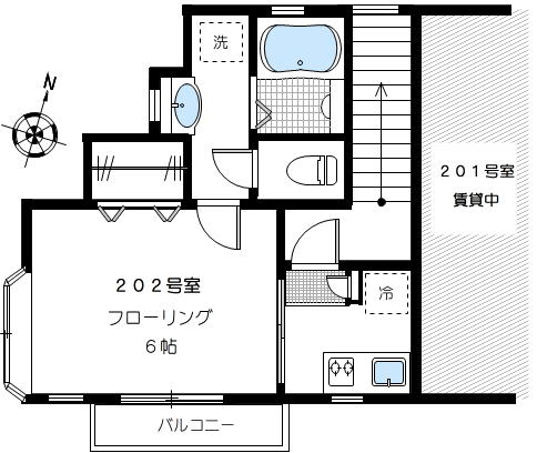 東京都杉並区西荻北５丁目(賃貸アパート1K・2階・21.70㎡)の写真 その2