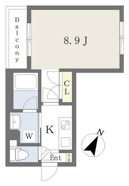 コスモナーレ一社 201｜愛知県名古屋市名東区高社１丁目(賃貸マンション1K・2階・24.99㎡)の写真 その2