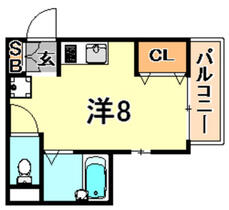 ファータイル甲南 305 ｜ 兵庫県神戸市東灘区甲南町２丁目（賃貸マンション1R・3階・18.00㎡） その2