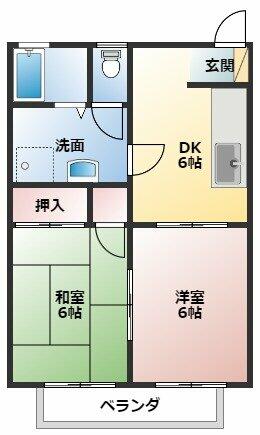 カーサ・ベルデ 102｜愛知県名古屋市緑区六田１丁目(賃貸アパート2DK・2階・40.20㎡)の写真 その2