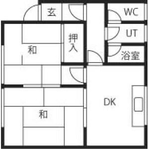 コーポマジョルカ 101｜北海道札幌市北区北三十五条西９丁目(賃貸アパート2DK・1階・38.07㎡)の写真 その2