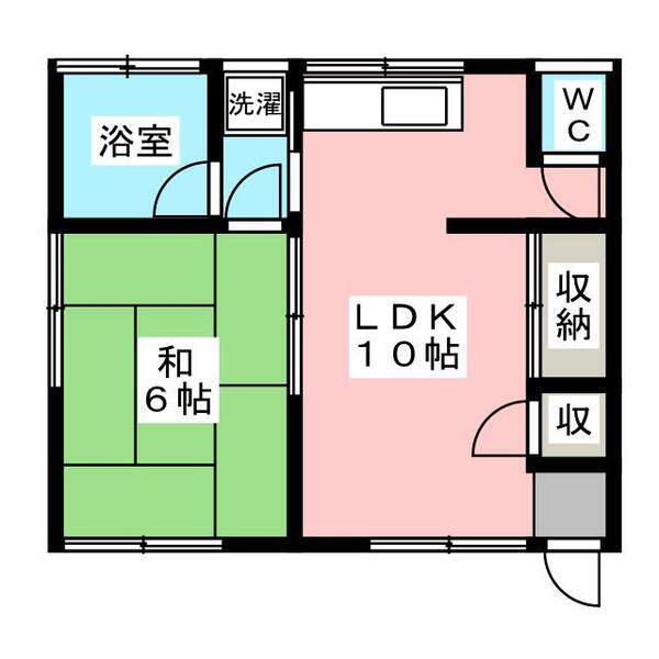 金子荘｜神奈川県横浜市都筑区中川４丁目(賃貸アパート1LDK・2階・34.02㎡)の写真 その2