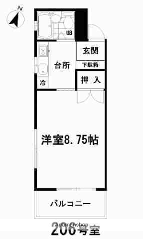 同じ建物の物件間取り写真 - ID:207001204173