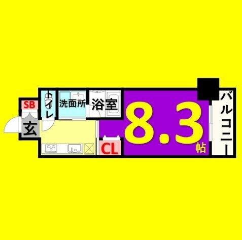 ＡＬＴＯＲＯＳＥ名古屋｜愛知県名古屋市西区幅下２丁目(賃貸マンション1K・6階・27.00㎡)の写真 その2