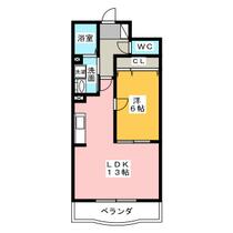 メゾンＳＫⅡ  ｜ 愛知県清須市土器野（賃貸マンション1LDK・1階・45.12㎡） その2