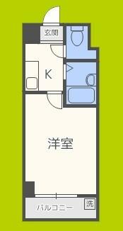 ニューカントリーハイムパート５｜大阪府大阪市淀川区野中南２丁目(賃貸マンション1K・5階・20.00㎡)の写真 その2