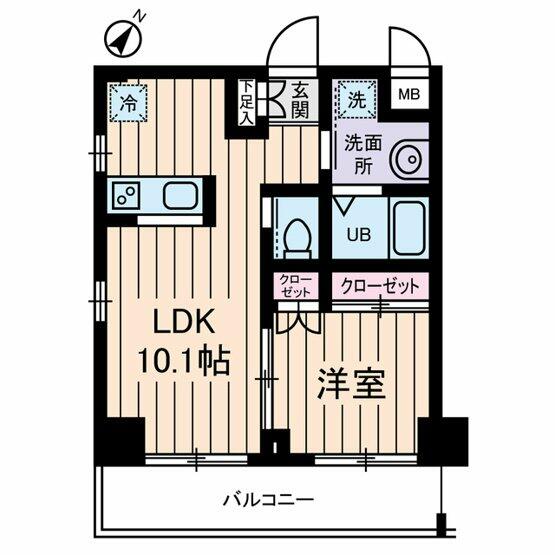 プレデパルク３ 505｜東京都板橋区大山西町(賃貸マンション1LDK・5階・33.62㎡)の写真 その2