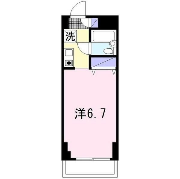 ライオンズマンション大和中央 314｜神奈川県大和市中央５丁目(賃貸マンション1R・3階・20.44㎡)の写真 その2