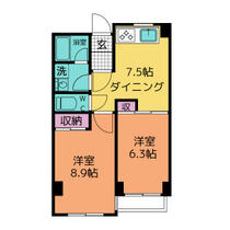 フォンテーヌナウ  ｜ 愛知県名古屋市昭和区前山町３丁目（賃貸マンション2DK・4階・53.77㎡） その2