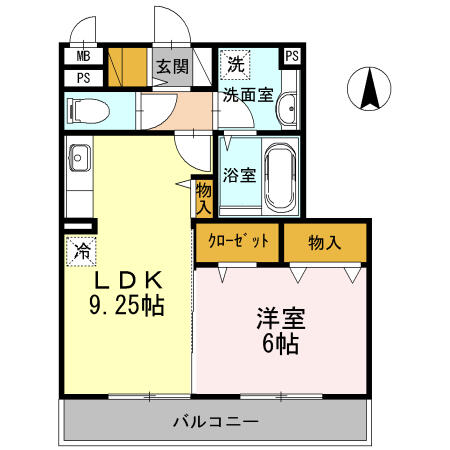 神奈川県横浜市戸塚区下倉田町(賃貸アパート1LDK・2階・46.75㎡)の写真 その2