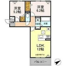 ＧＲＡＮＤ　Ｄ－ＲＯＯＭ浄水　Ｓ棟 101 ｜ 愛知県豊田市浄水町伊保原（賃貸アパート2LDK・1階・53.76㎡） その2